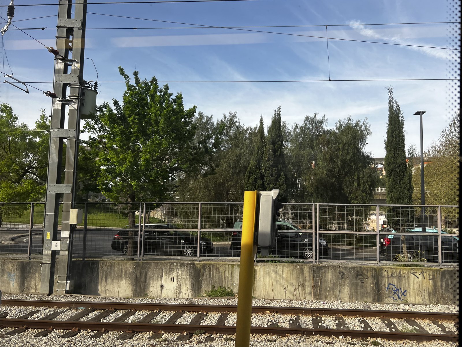 Par la fenêtre du train pour Sintra