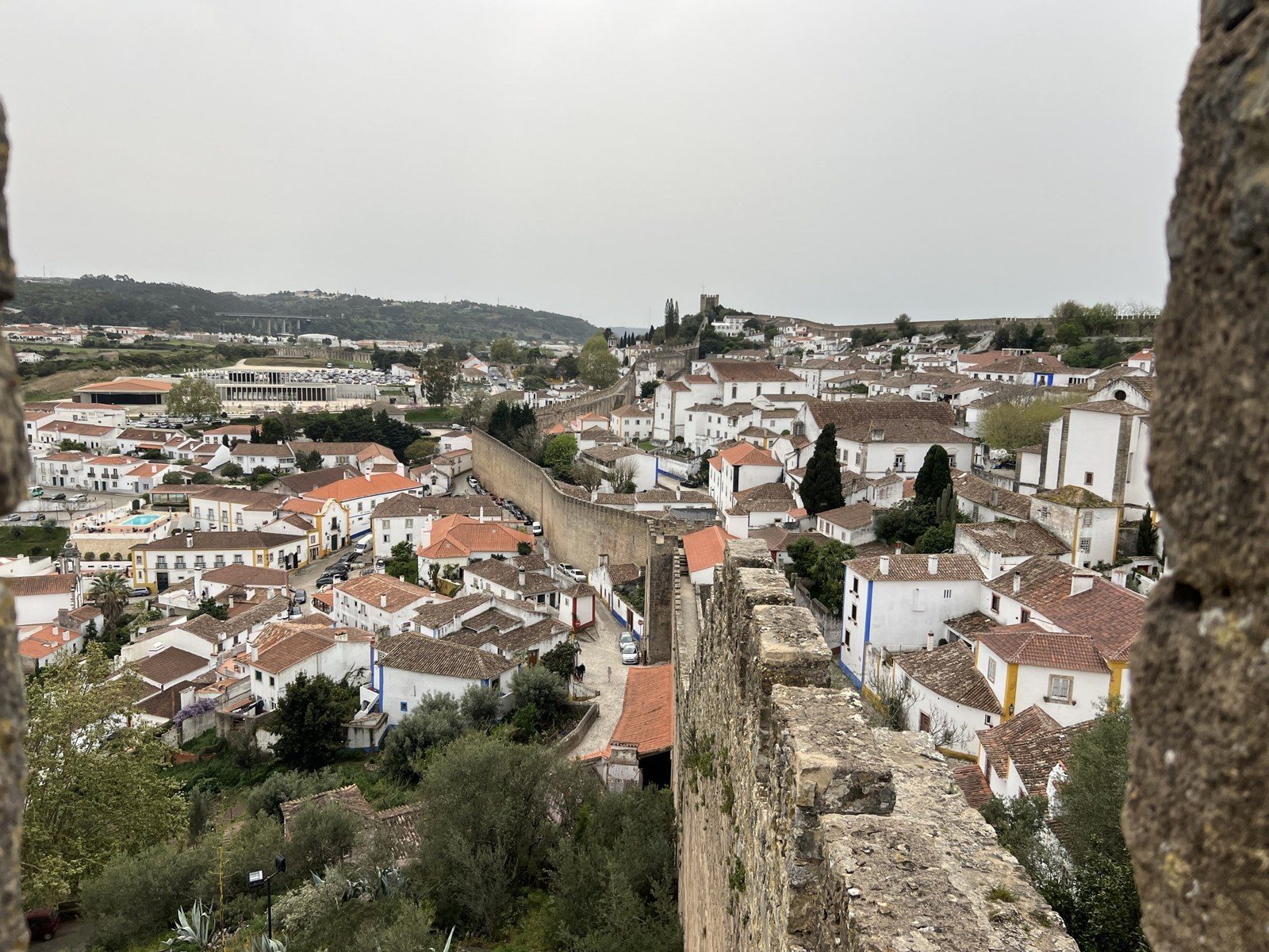 Le village vu des remparts d’Óbidos