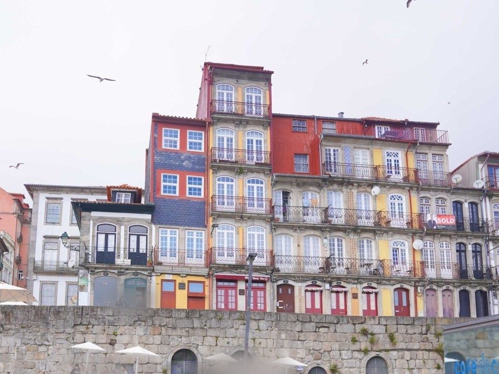 Les maisons colorées de la Ribeira, le long du Douro